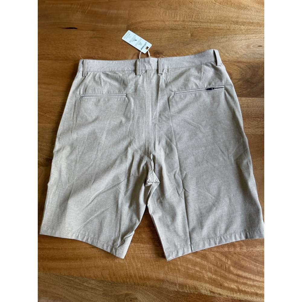 Mens Khaki Performance Shorts Stretch Wicking Size 30 Tan Golf Hiking AirDynamo - Picture 5 of 8
